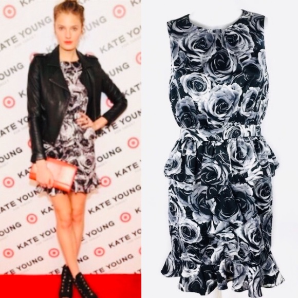 KATE YOUNG for Target ROSE Ruffle DRESS Size 2 - Picture 4 of 8